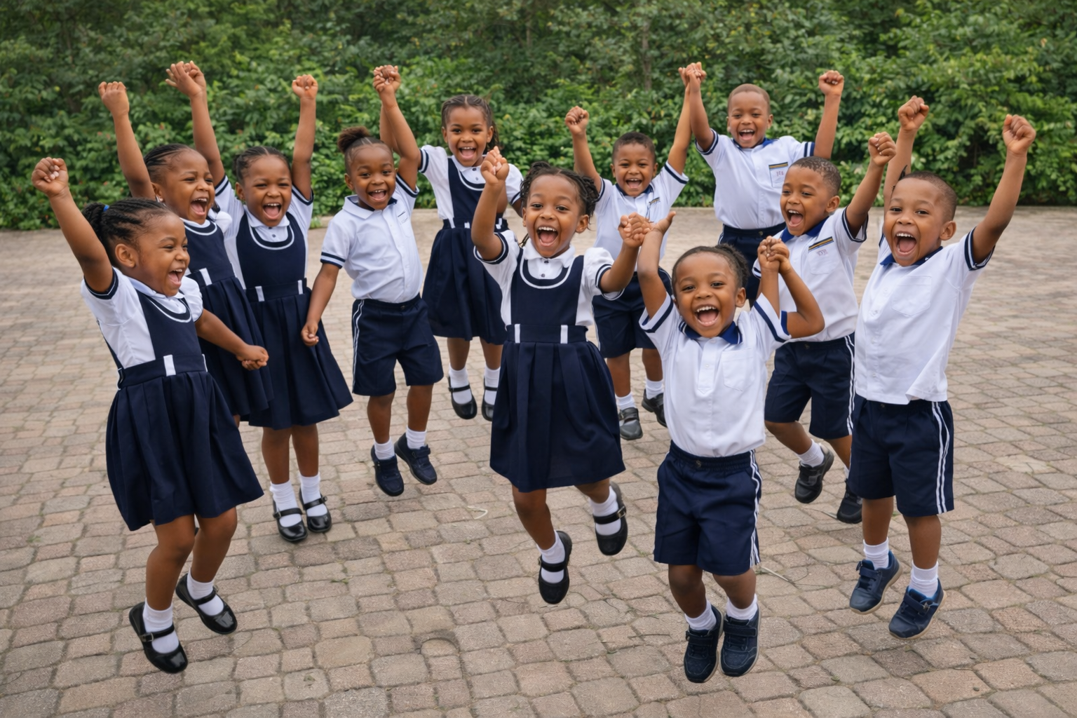 Maternelle — élèves en cour
